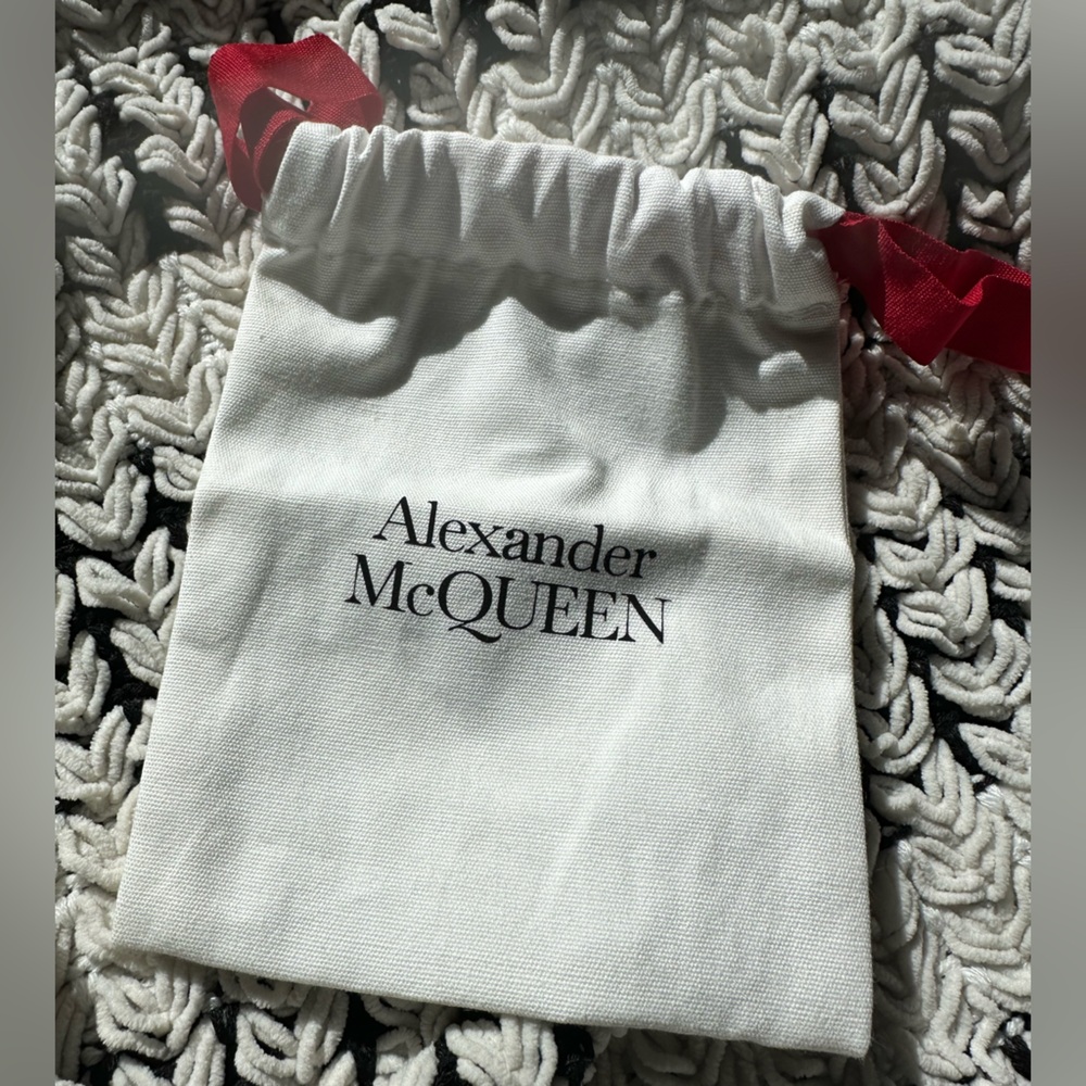 Alexander McQueen Leather Triple Card Holder